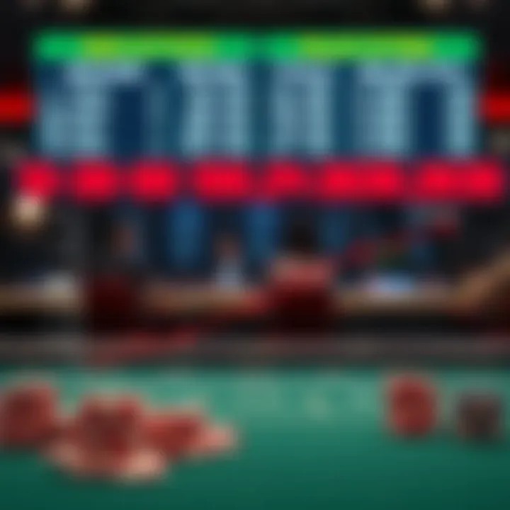 Graph illustrating risk versus reward in parlay betting