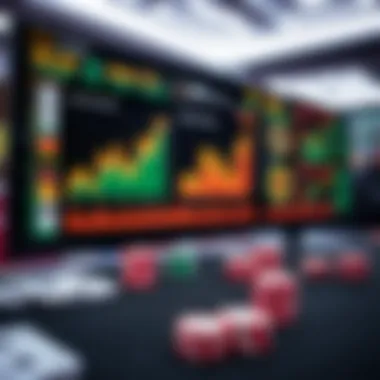 Data analytics dashboard showcasing poker game statistics influenced by machine learning