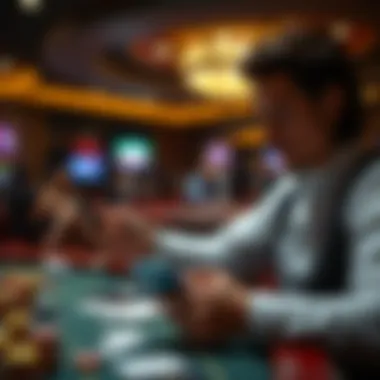 User reviewing gambling app features