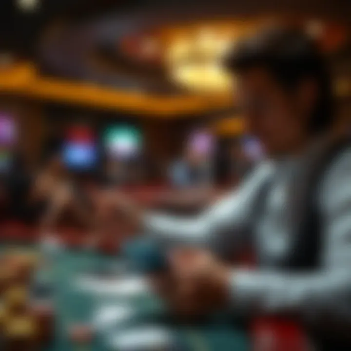 User reviewing gambling app features