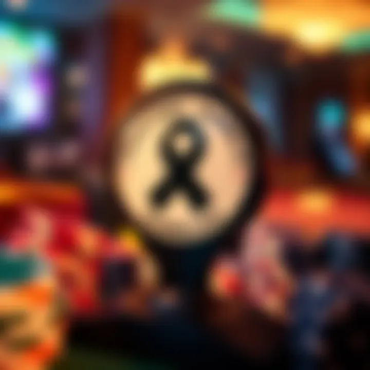 A responsible gambling awareness symbol