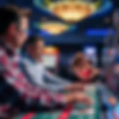 An engaging scene of players using Bingo Doubler Scanners during a game.