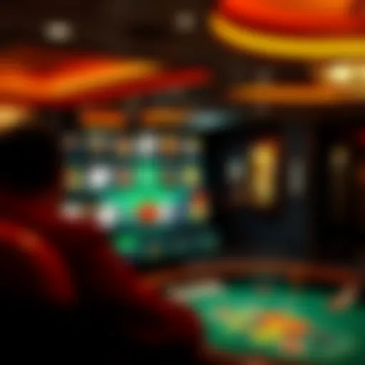 A digital interface showcasing a variety of casino games