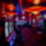 Vibrant Gaming Atmosphere in Gilbert Casinos Interior view of a casino showcasing vibrant gaming machines