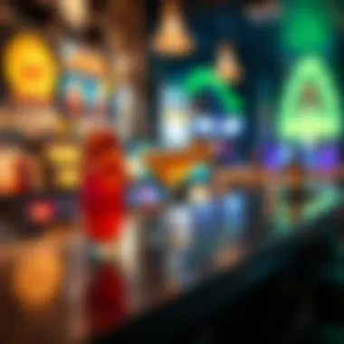 Artful Cocktails at Affordable Prices Cocktails displayed on a well-lit bar