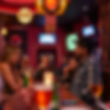 Enjoying Unique Atmospheres in Las Vegas A group enjoying drinks in a unique bar