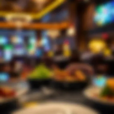 A selection of gourmet dishes available at the casino's restaurant