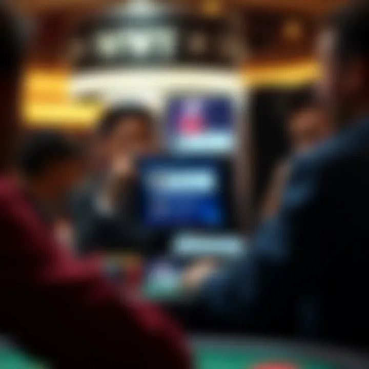 In-app chat feature showcasing social interaction