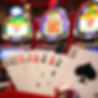 Visual Appeal of Video Poker Cards A close-up of various video poker cards arranged aesthetically to attract players.