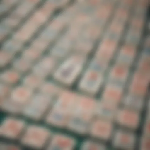 Intricate Mahjong Tiles Layout