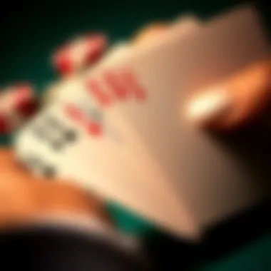 Understanding Community Cards in Texas Hold'em A close-up view of a Texas Hold'em hand with community cards displayed