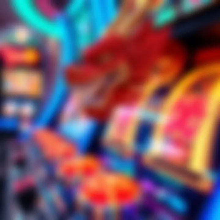 Detailed view of Dragon Spin symbols and features