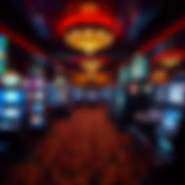 Emerald Queen Casino Gaming Floor Interior gaming floor filled with various slot machines and table games