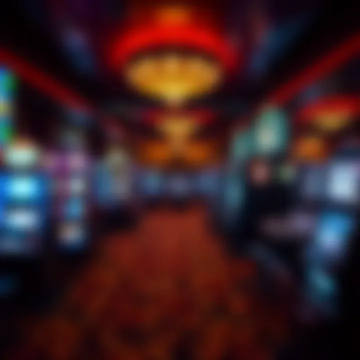 Emerald Queen Casino Gaming Floor Interior gaming floor filled with various slot machines and table games