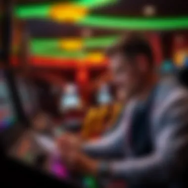 A player strategizing while enjoying a video poker game