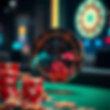 A futuristic representation of digital currency in gaming