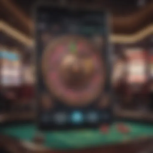 An intricate layout of popular Android casino games