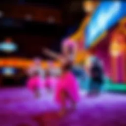 Spectacular performance of the Bally's Jubilee Show highlighting costumes and choreography