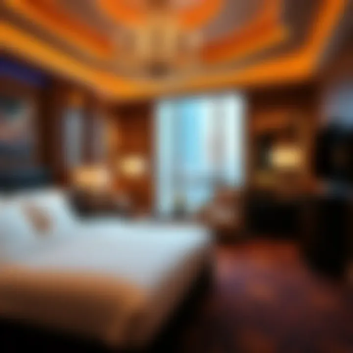 Luxurious guest room within the Bellagio Hotel featuring modern amenities