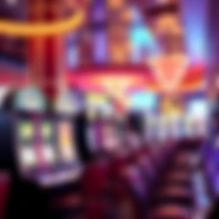 Vibrant Atmosphere of a Casino with Slots Exciting brick-and-mortar casino environment