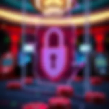 Ensuring Security in Betting Platforms A secure digital lock symbolizing online security