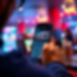 A user navigating a betting app on a smartphone