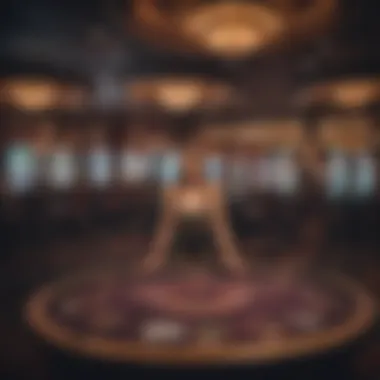 Unique Gaming Experiences A vibrant gaming floor within a black casino, filled with unique gaming experiences.