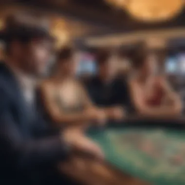 Casino Lounge Experience A group of friends enjoying their time at a casino lounge