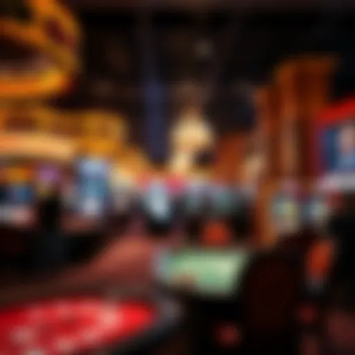 Exciting casino environment showcasing various games