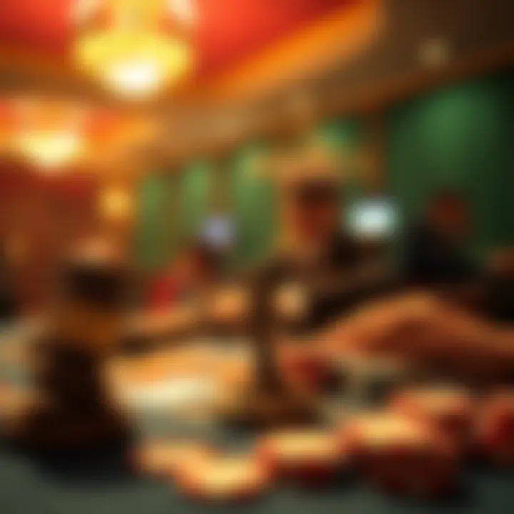 Legal aspects of gambling depicted visually