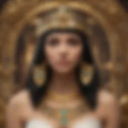 Intricate design of Cleopatra Gold game interface