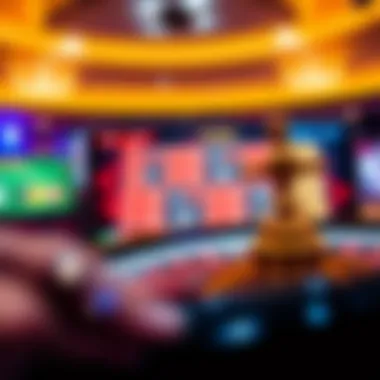 Digital Casino Interface A digital interface representing online casino gaming