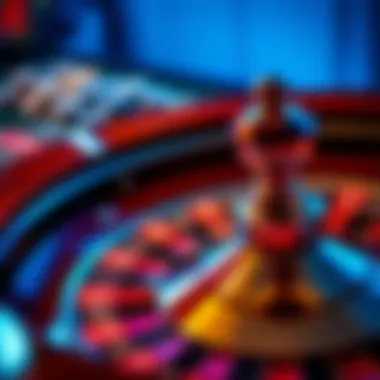 Vibrant Roulette Wheel A vibrant roulette wheel showcasing various colors