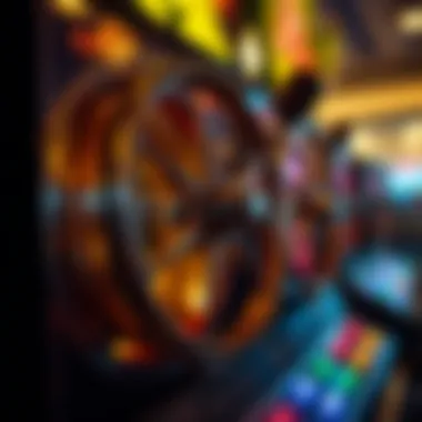 Fishing Reel Symbol in Action Close-up view of a fishing reel symbol on a spinning slot machine