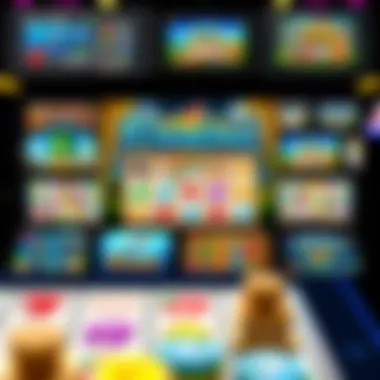 Diverse Interfaces of Fishing Slot Games Collage of various fishing slot game interfaces on different devices