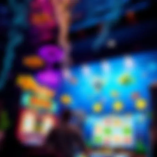 Vibrant underwater scene showcasing fishing-themed slot game graphics