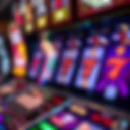 Vibrant slot machine graphics