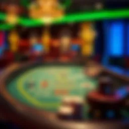 Virtual craps table in an online casino environment