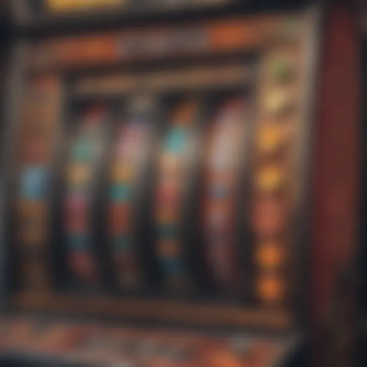 Colorful display of a penny slot machine with vibrant graphics