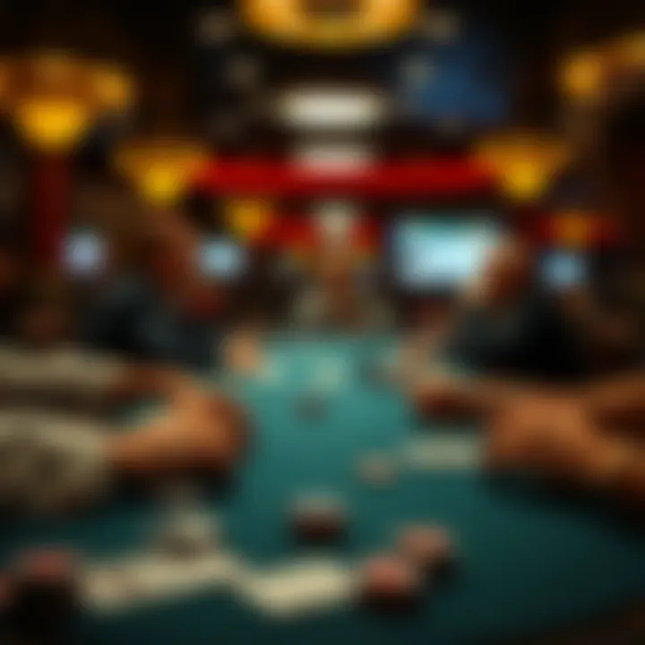 Visual representation of Texas Hold'em gameplay