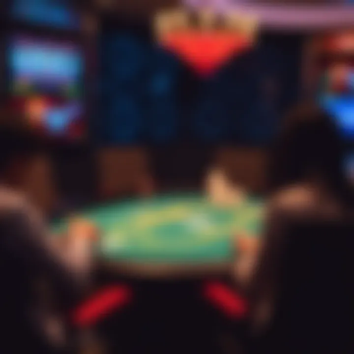 An engaging interface of an online Texas Hold'em poker table