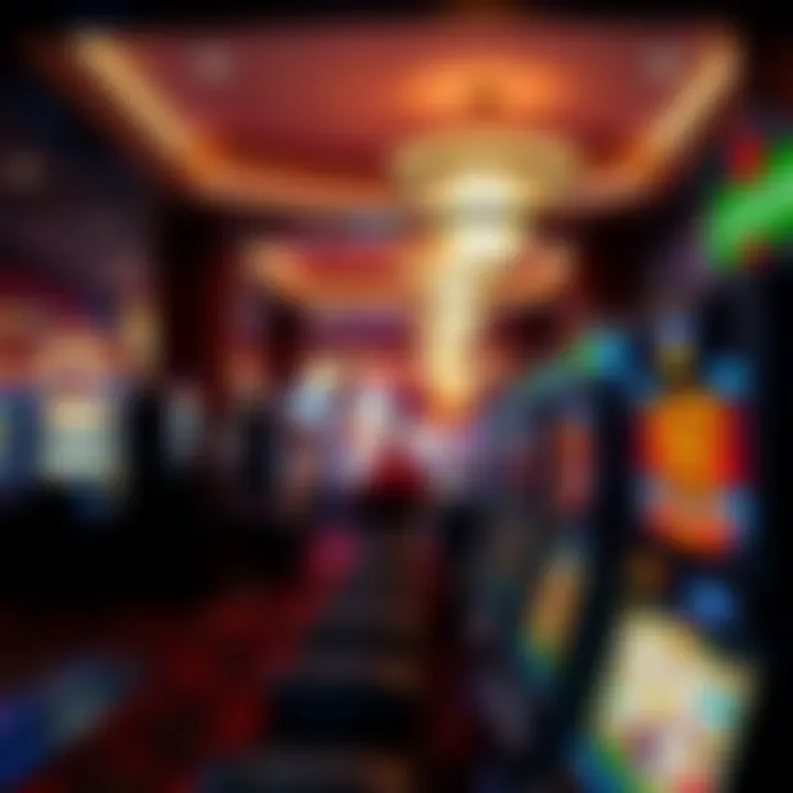 Interior gaming floor showcasing various slot machines