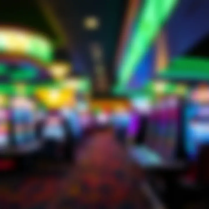 Vibrant Gaming Atmosphere at Ilani Interior of the gaming area filled with excitement and vibrant lights