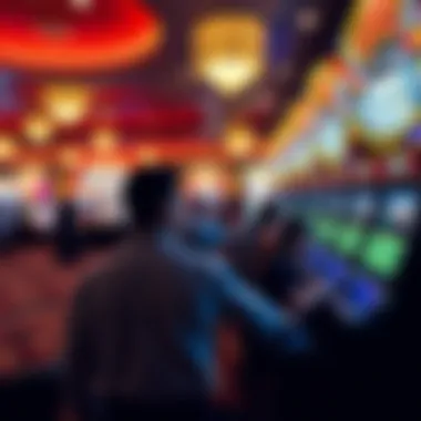 A panoramic view of a lively casino floor filled with engaging gaming activities