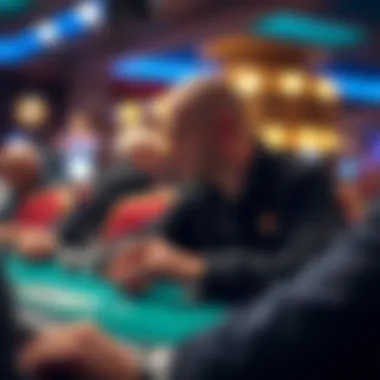 Psychological Factors in Competitive Gambling A visual representation of psychological elements influencing success in live casino tournaments.