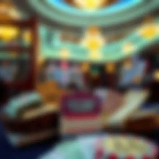 Variety of lottery tickets displayed on a table