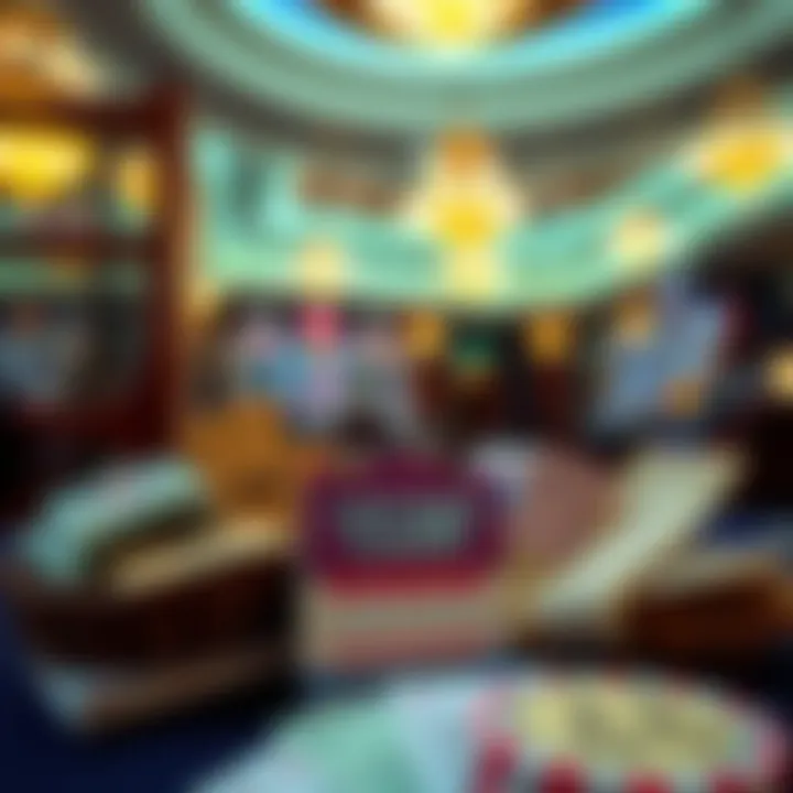 Variety of lottery tickets displayed on a table