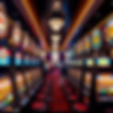 The Thrilling Gaming Floor at MGM Grand Casino DC Interior image of the gaming floor filled with slot machines