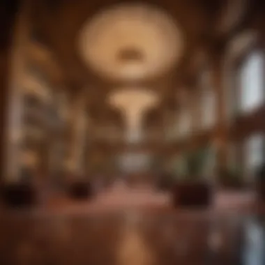 The Grand Lobby Experience Luxurious lobby of Mohegan Sun Hotels showcasing exquisite design and architecture.