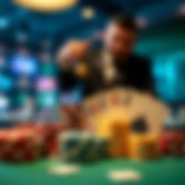 A strategic overview of gambling tactics illustrated with poker elements